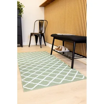 Muovimatto Hilma Wave - 70x150 cm, Vihreä - Kodintekstiilit & matot - Matto - Moderni matto - Wilton-matto
