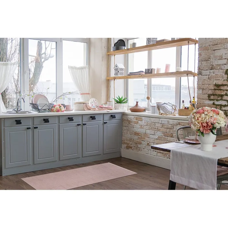 Muovimatto Hilma Plain - 70x200 cm, Vaaleanpunainen - Kodintekstiilit & matot - Matto - Moderni matto - Wilton-matto