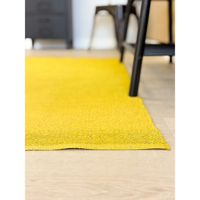 Muovimatto Hilma Plain - 70x250 cm, Keltainen - Kodintekstiilit & matot - Matto - Moderni matto - Wilton-matto