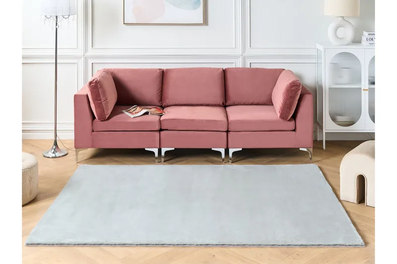 Nahkamatto Mirpur 80x150 cm - Harmaa - Kodintekstiilit & matot - Matto - Moderni matto - Wilton-matto