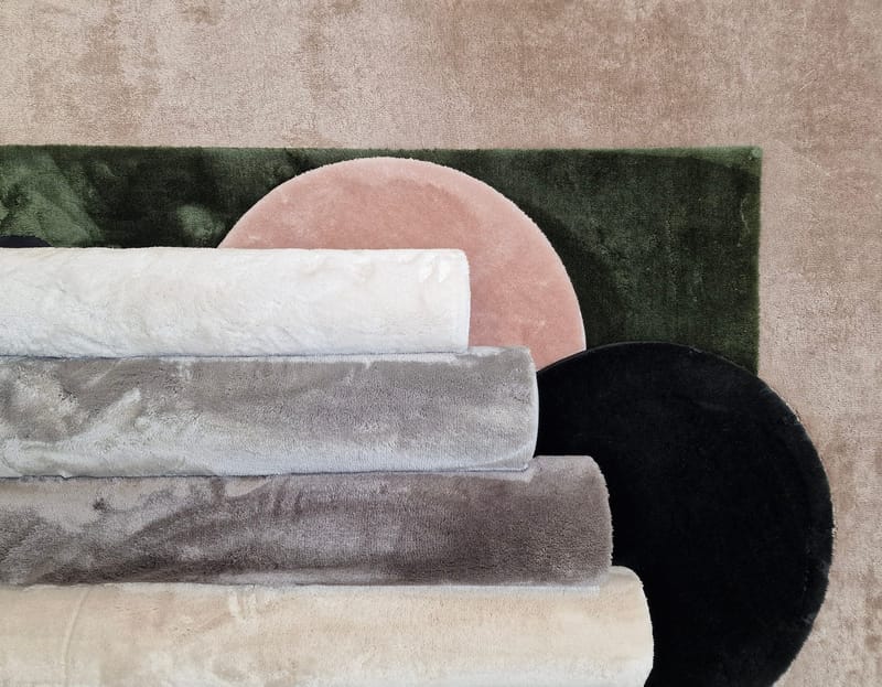 Cozy Dusty Pink Rund 120 - Rosa - Kodintekstiilit & matot - Matto - Moderni matto - Nukkamatto