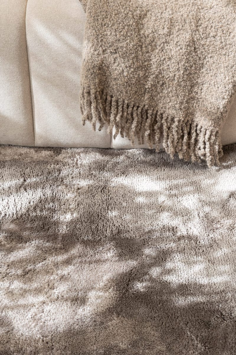 Cozy Grå Rund 120 - Harmaa - Kodintekstiilit & matot - Matto - Moderni matto - Nukkamatto