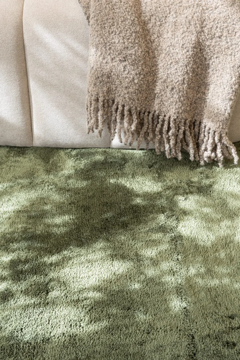 Cozy Grön Rund 120 - Vihreä - Kodintekstiilit & matot - Matto - Moderni matto - Nukkamatto