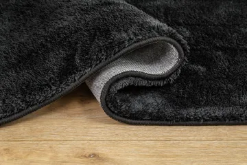 Cozy Svart Rund 120 - Musta - Kodintekstiilit & matot - Matto - Moderni matto - Nukkamatto