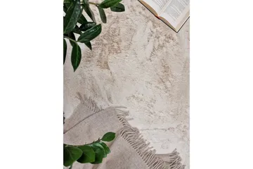 Nukkamatto Heaven Ø120 cm Pyöreä Luonnollinen - Luonnonväri - Kodintekstiilit & matot - Matto - Moderni matto - Nukkamatto