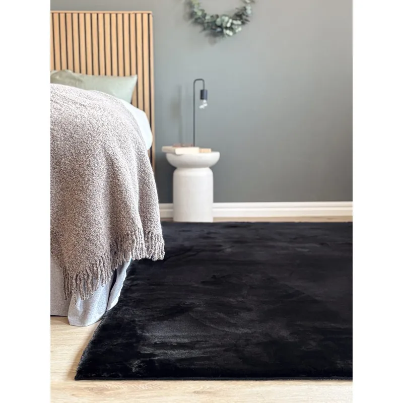 Nukkamatto Heaven - 200x290 cm, Musta - Kodintekstiilit & matot - Matto - Moderni matto - Nukkamatto