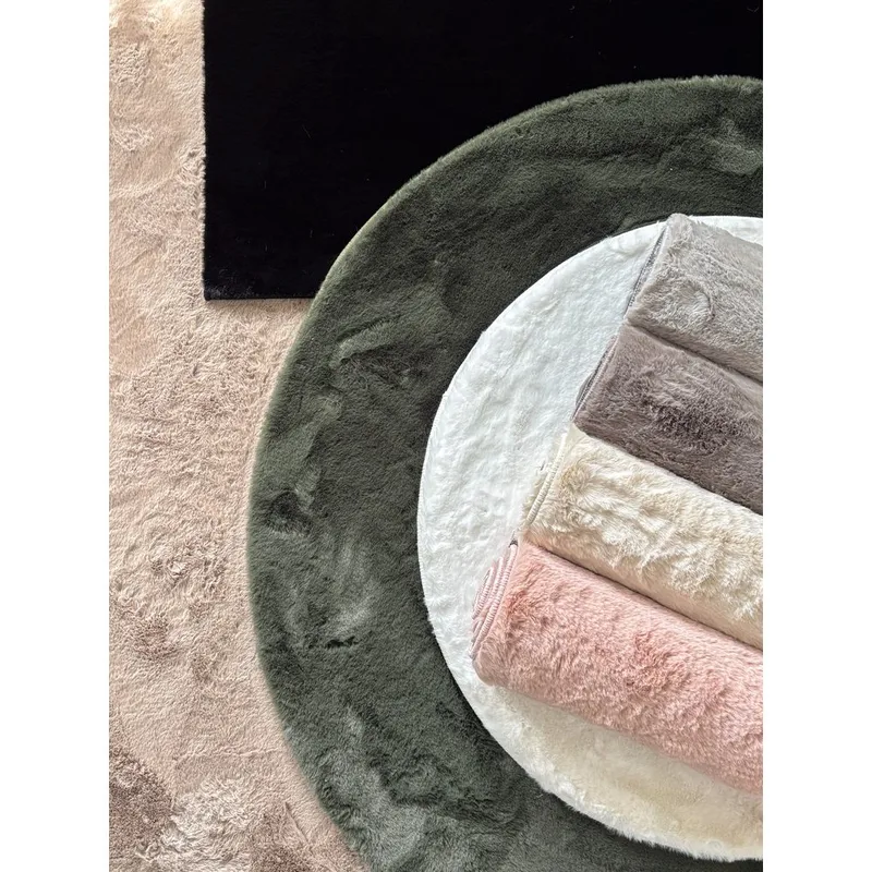 Nukkamatto Heaven Pyöreä - 80x80 cm, Vihreä - Kodintekstiilit & matot - Matto - Moderni matto - Nukkamatto