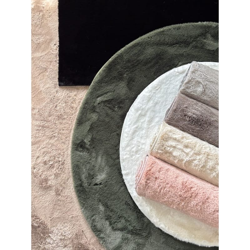 Nukkamatto Heaven Pyöreä - 80x80 cm, Musta - Kodintekstiilit & matot - Matto - Moderni matto - Nukkamatto