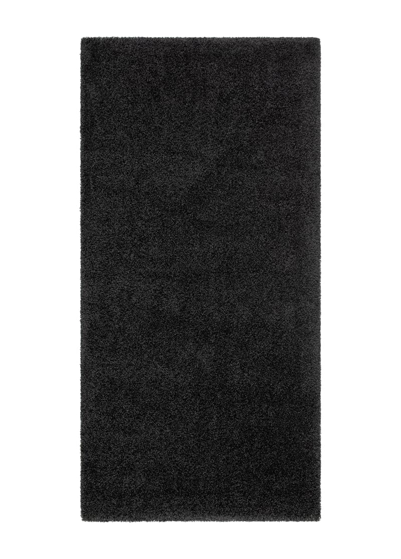 Lounge käytävämatto 80x250 cm suorakaide - Musta - Kodintekstiilit & matot - Matto - Moderni matto - Nukkamatto