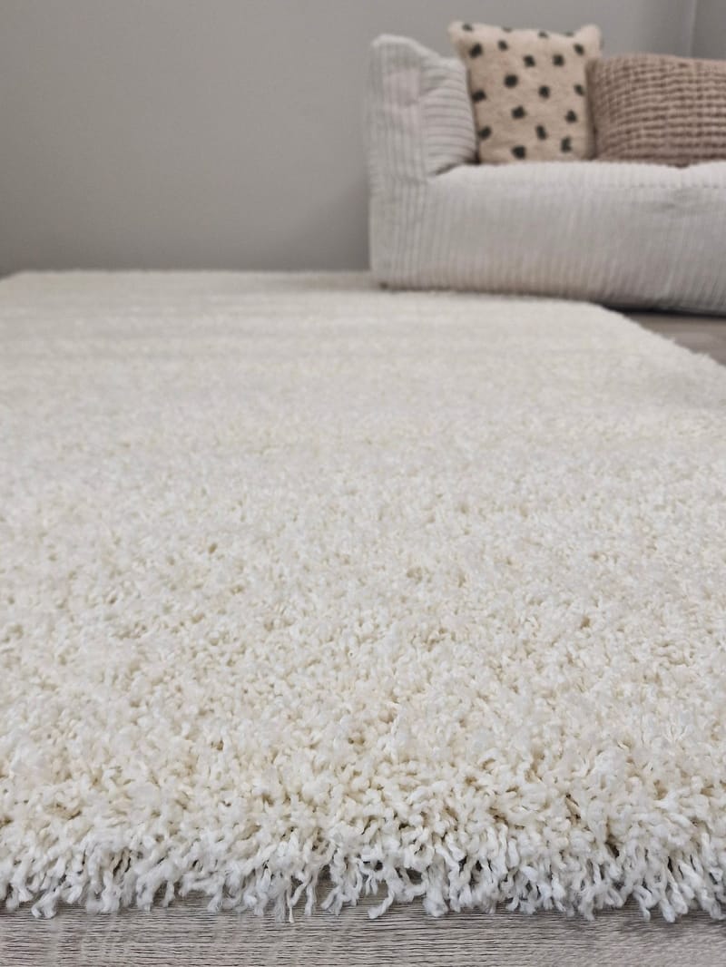 Lounge käytävämatto 80x250 cm suorakaide - Valkoinen - Kodintekstiilit & matot - Matto - Moderni matto - Nukkamatto