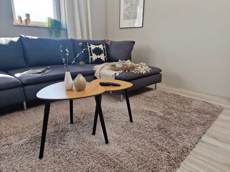 Lounge nukkamatto 160x230 cm suorakaide - Pellava - Kodintekstiilit & matot - Matto - Moderni matto - Nukkamatto