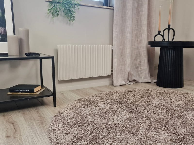 Lounge nukkamatto pyöreä 200 cm - Pellava - Kodintekstiilit & matot - Matto - Moderni matto - Nukkamatto