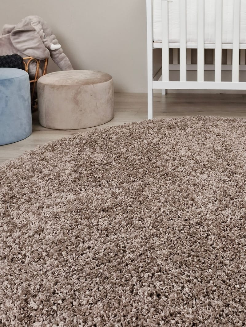 Lounge nukkamatto pyöreä 200 cm - Pellava - Kodintekstiilit & matot - Matto - Moderni matto - Nukkamatto