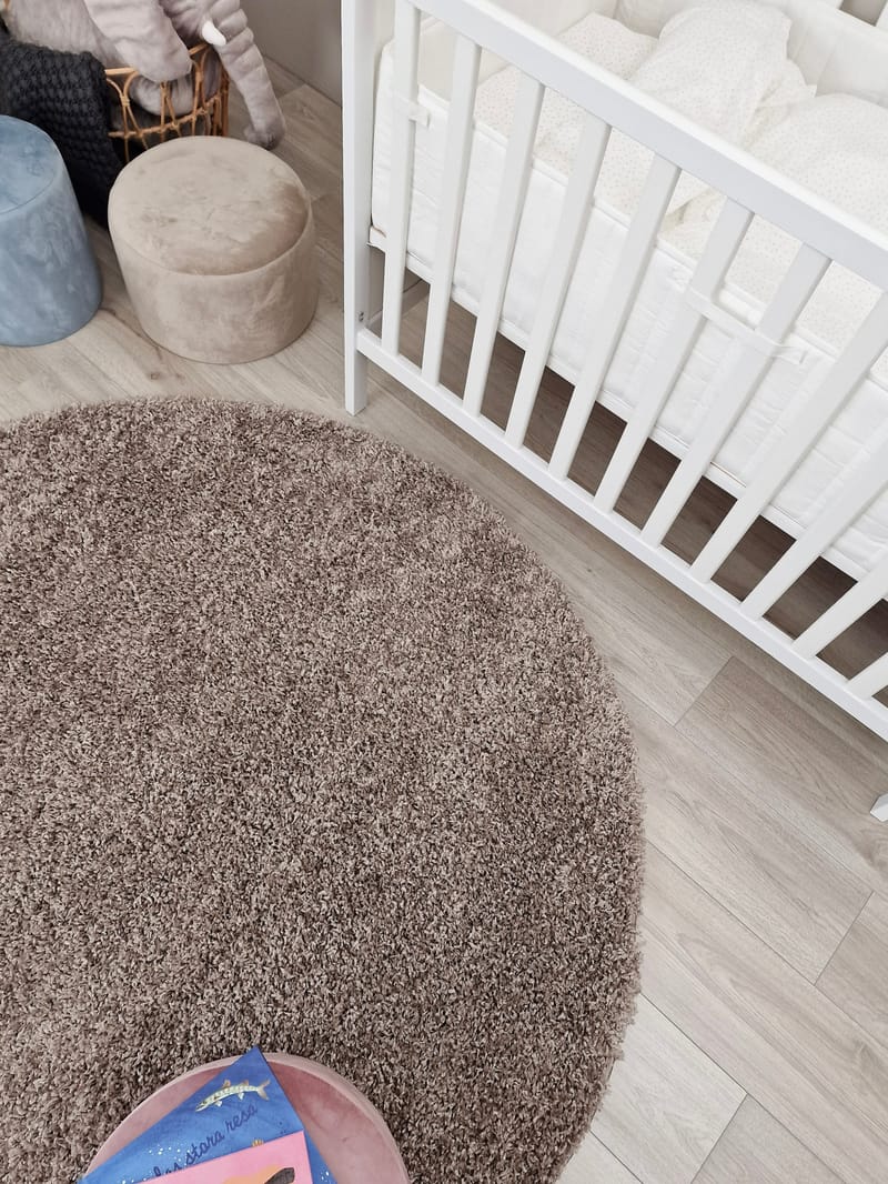 Lounge nukkamatto pyöreä 160 cm - Pellava - Kodintekstiilit & matot - Matto - Moderni matto - Nukkamatto