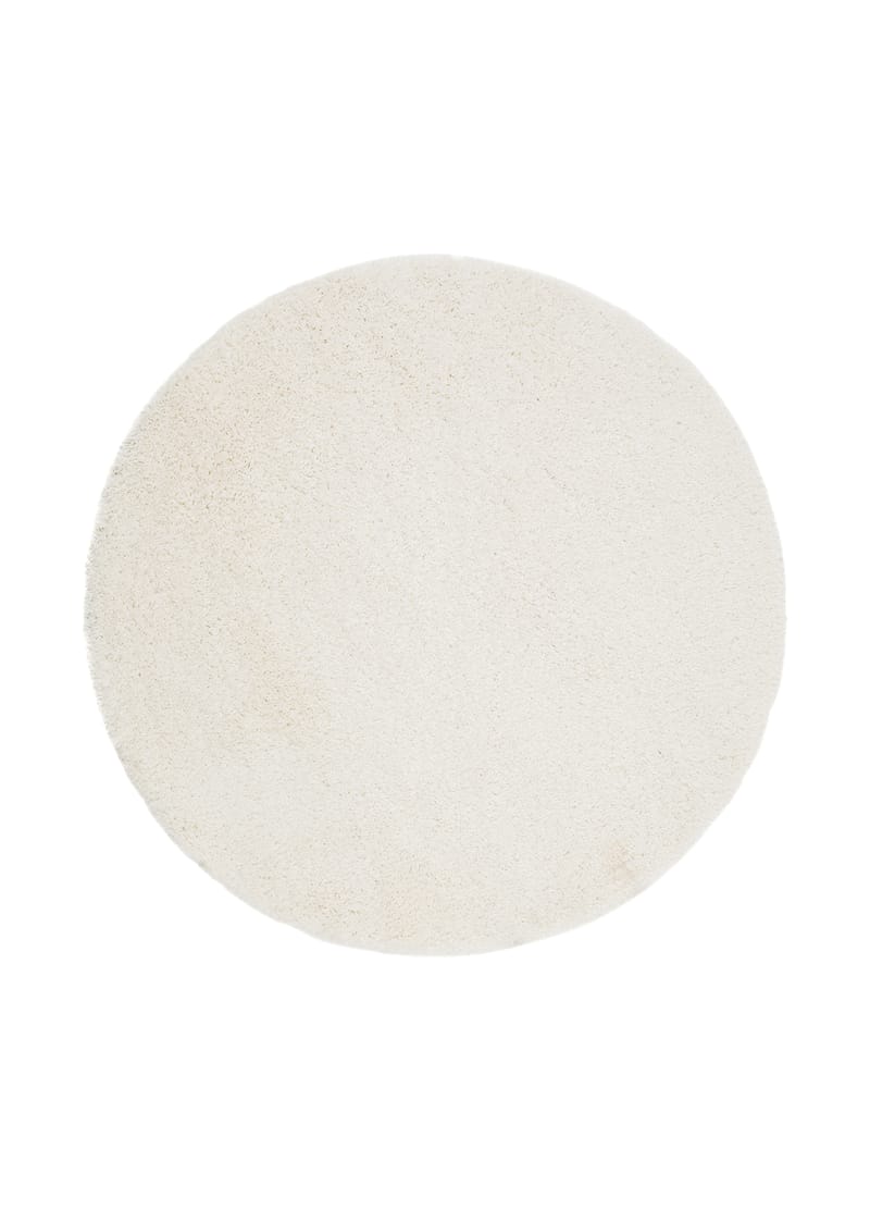 Lounge nukkamatto pyöreä 160 cm - Valkoinen - Kodintekstiilit & matot - Matto - Moderni matto - Nukkamatto