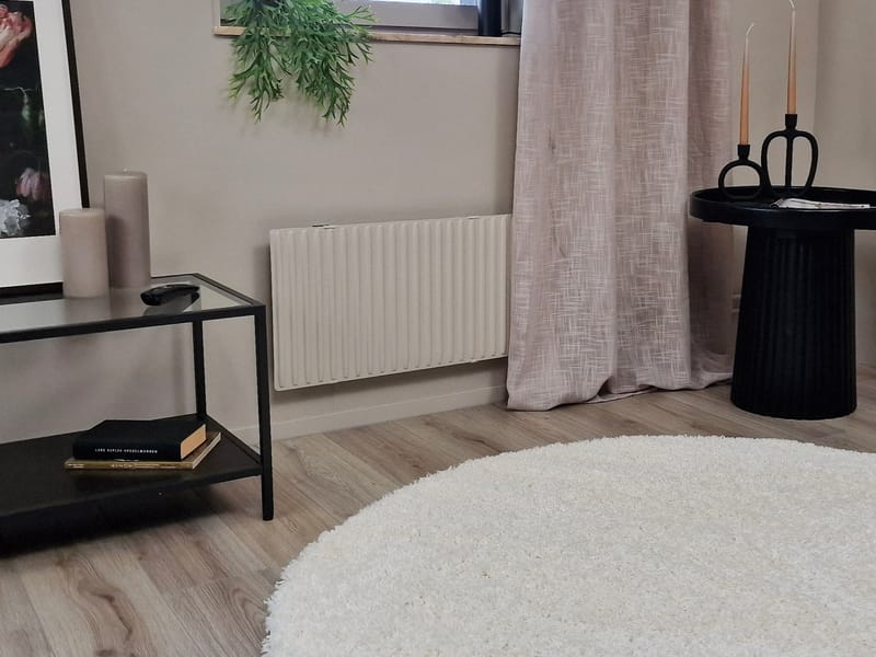 Lounge nukkamatto pyöreä 200 cm - Valkoinen - Kodintekstiilit & matot - Matto - Moderni matto - Nukkamatto