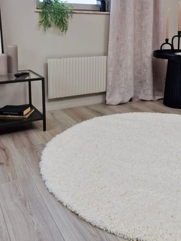 Lounge nukkamatto pyöreä 160 cm - Valkoinen - Kodintekstiilit & matot - Matto - Moderni matto - Nukkamatto