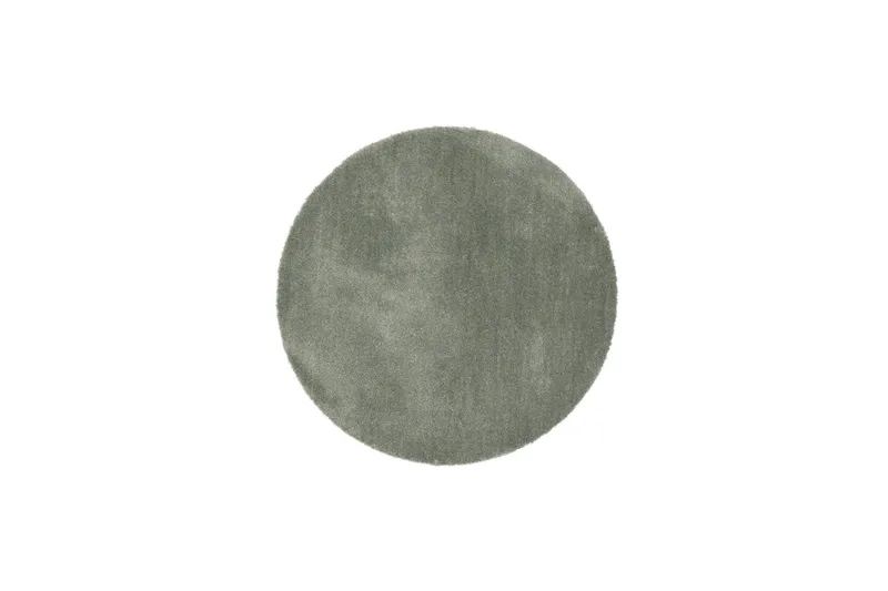Matto Feel Ø120 cm Vihreä - Vihreä - Kodintekstiilit & matot - Matto - Moderni matto - Nukkamatto
