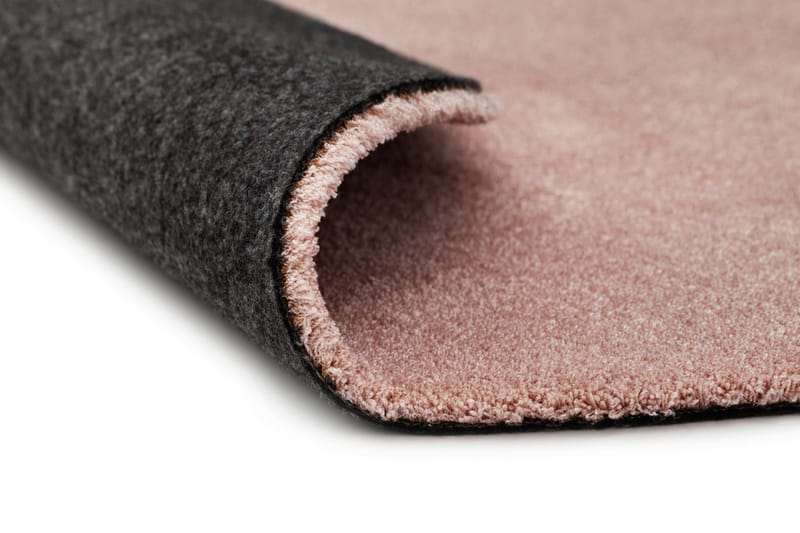 Matto Feel Ø160 cm Roosa - Vaaleanpunainen - Kodintekstiilit & matot - Matto - Moderni matto - Nukkamatto