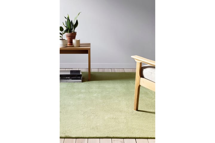 Matto Satine Pyöreä 200 cm Vihreä - VM Carpet - Nukkamatto