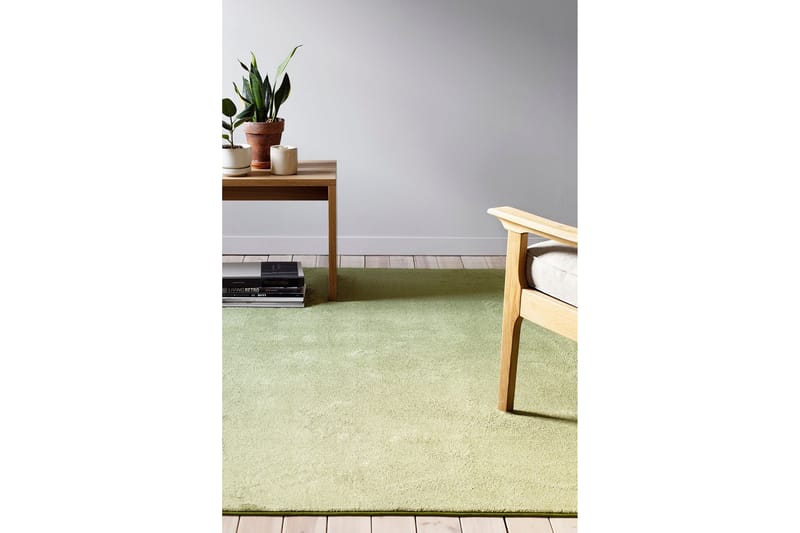 Matto Satine Pyöreä 160 cm Vihreä - VM Carpet - Kodintekstiilit & matot - Matto - Moderni matto - Nukkamatto