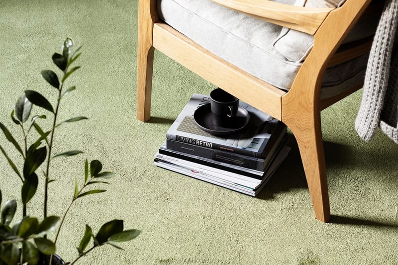 Matto Satine Pyöreä 200 cm Vihreä - VM Carpet - Kodintekstiilit & matot - Matto - Moderni matto - Nukkamatto