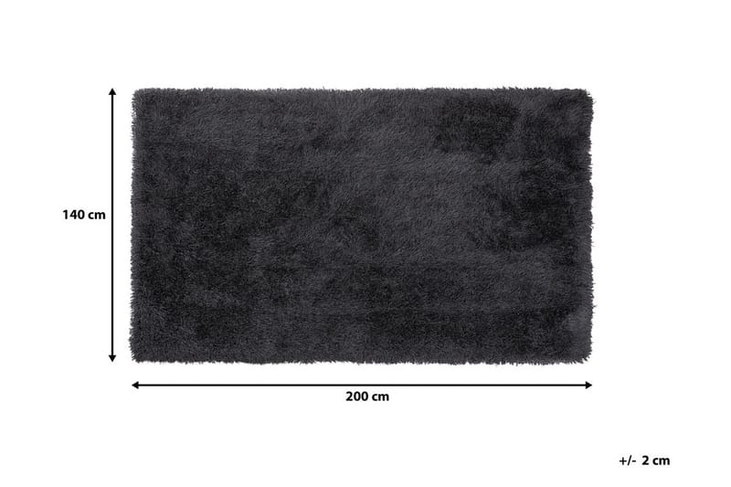 Matto Winterhay 140x200 cm - Musta - Kodintekstiilit & matot - Matto - Moderni matto - Nukkamatto