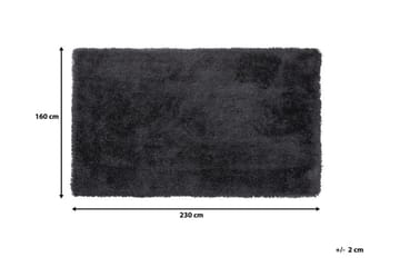 Matto Winterhay 160x230 cm - Musta - Kodintekstiilit & matot - Matto - Moderni matto - Nukkamatto