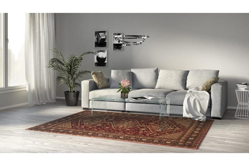 Nukkamatto Bidjar 160x230 cm Punainen - Hestia - Kodintekstiilit & matot - Matto - Moderni matto - Nukkamatto