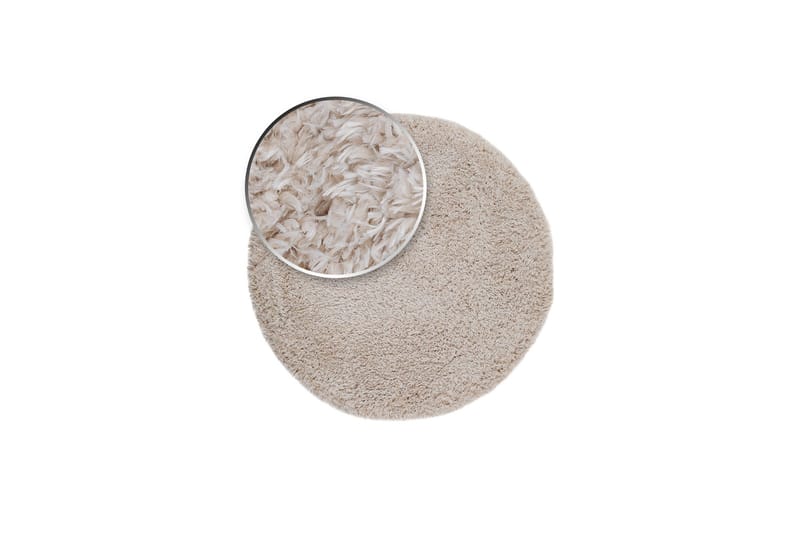 Nukkamatto Floki Ø200 cm Pyöreä Valkoinen - Valkoinen - Kodintekstiilit & matot - Matto - Moderni matto - Nukkamatto