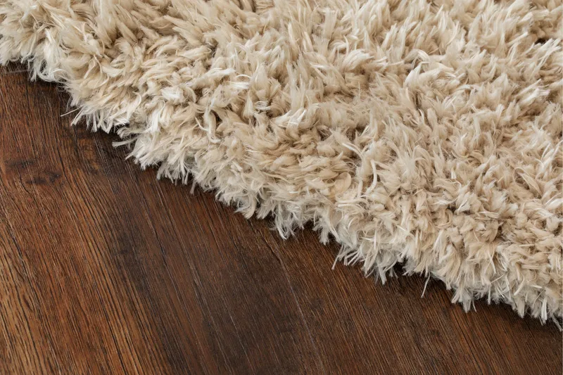 Nukkamatto Floki Ø240 cm Pyöreä Luonnollinen - Luonnonväri - Kodintekstiilit & matot - Matto - Moderni matto - Nukkamatto