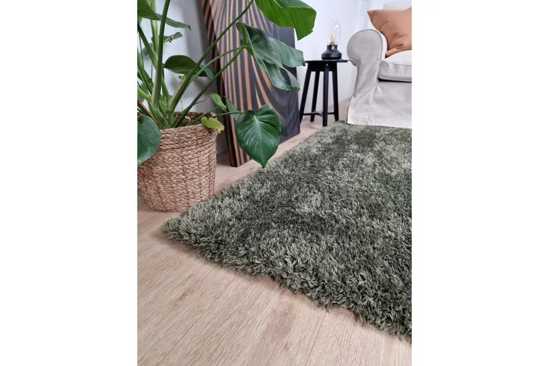 Nukkamatto Floki 200x290 cm Smaragdinvihreä - Smaragdinvihreä - Kodintekstiilit & matot - Matto - Moderni matto - Nukkamatto