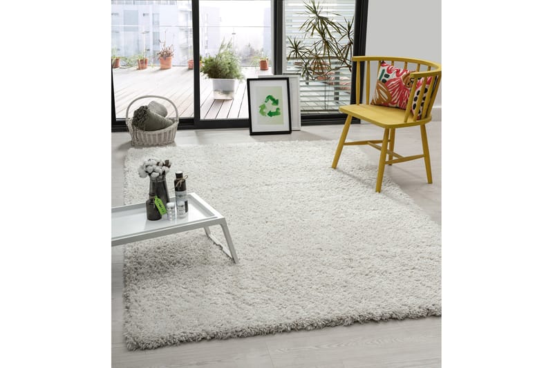 Nukkamatto Floki 240x340 cm Valkoinen - Valkoinen - Kodintekstiilit & matot - Matto - Moderni matto - Nukkamatto