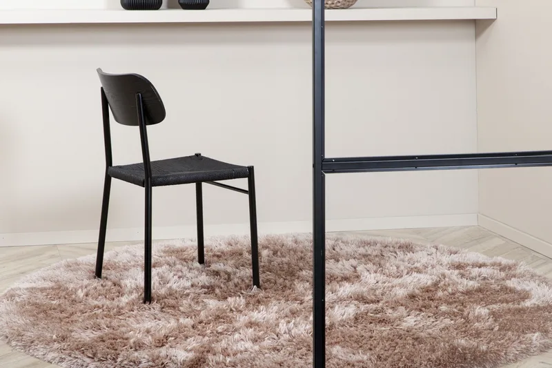 Nukkamatto Grace Pyöreä 200 cm - Beige - Kodintekstiilit & matot - Matto - Moderni matto - Nukkamatto