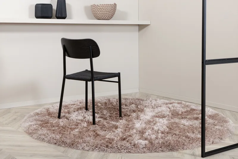 Nukkamatto Grace Pyöreä 200 cm - Beige - Kodintekstiilit & matot - Matto - Moderni matto - Nukkamatto