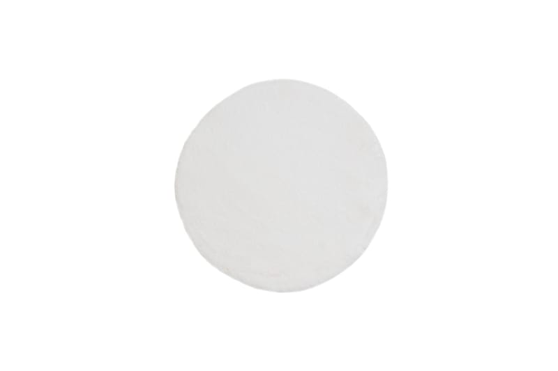 Nukkamatto Heaven Ø120 cm Pyöreä Valkoinen - Valkoinen - Kodintekstiilit & matot - Matto - Moderni matto - Nukkamatto