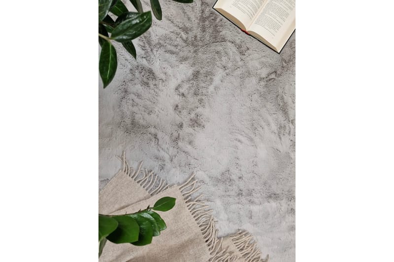 Nukkamatto Heaven Ø120 cm Pyöreä Harmaa - Harmaa - Kodintekstiilit & matot - Matto - Moderni matto - Nukkamatto