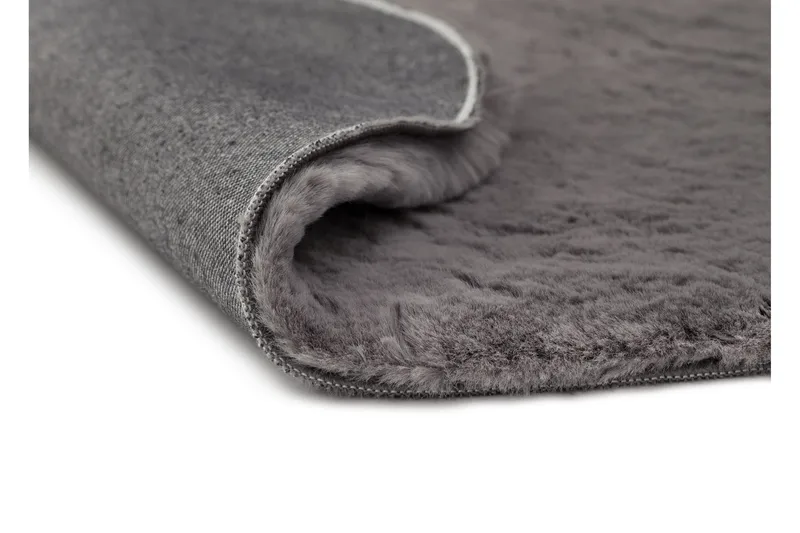 Nukkamatto Heaven Ø120 cm Pyöreä Antrasiitti - Antrasiitti - Kodintekstiilit & matot - Matto - Moderni matto - Nukkamatto