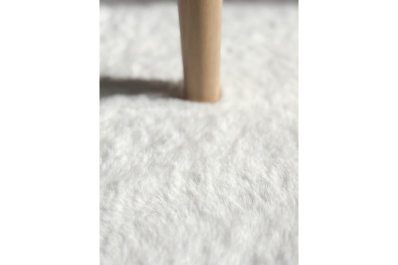 Nukkamatto Heaven Ø120 cm Pyöreä Valkoinen - Valkoinen - Kodintekstiilit & matot - Matto - Moderni matto - Nukkamatto