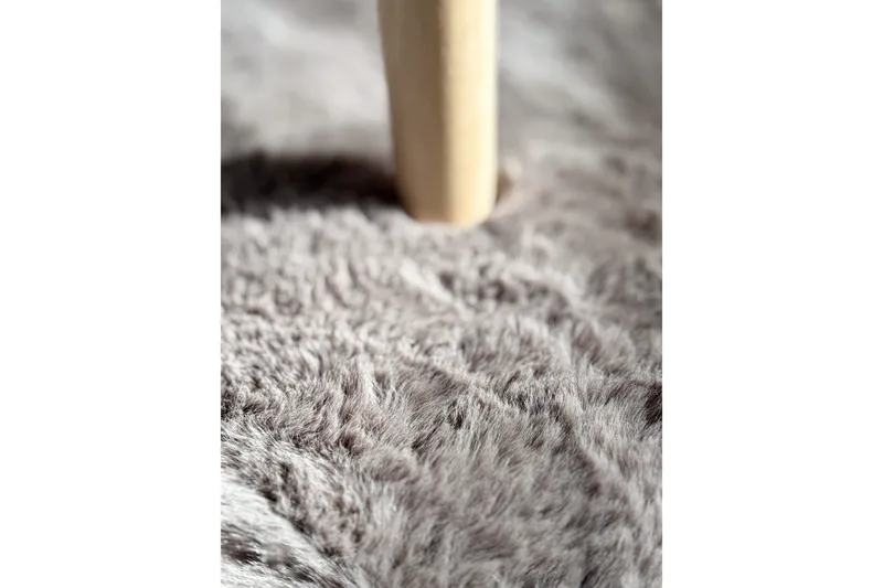 Nukkamatto Heaven Ø120 cm Pyöreä Antrasiitti - Antrasiitti - Kodintekstiilit & matot - Matto - Moderni matto - Nukkamatto