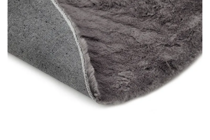 Nukkamatto Heaven Ø120 cm Pyöreä Antrasiitti - Antrasiitti - Kodintekstiilit & matot - Matto - Moderni matto - Nukkamatto