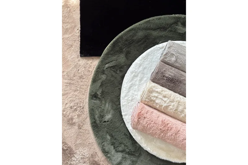 Nukkamatto Heaven Ø160 cm Pyöreä Antrasiitti - Antrasiitti - Kodintekstiilit & matot - Matto - Moderni matto - Nukkamatto