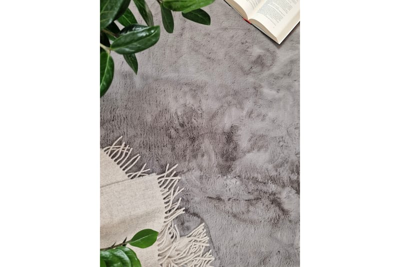 Nukkamatto Heaven Ø200 cm Pyöreä Antrasiitti - Antrasiitti - Kodintekstiilit & matot - Matto - Moderni matto - Nukkamatto