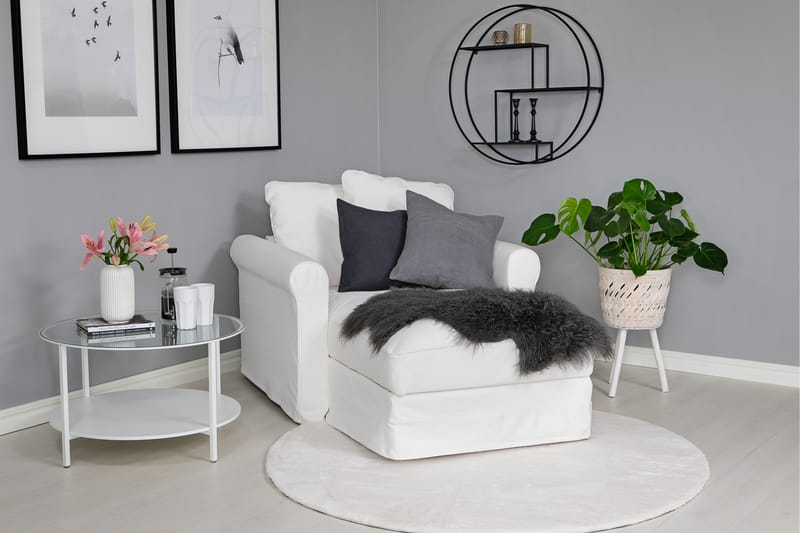 Nukkamatto Heaven Ø200 cm Pyöreä Luonnollinen - Luonnonväri - Kodintekstiilit & matot - Matto - Moderni matto - Nukkamatto