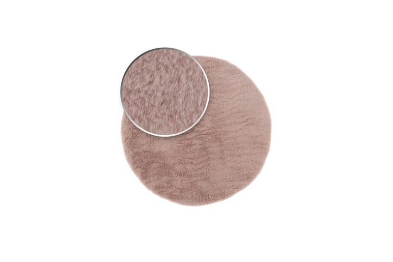 Nukkamatto Heaven Ø200 cm Pyöreä Roosa - Roosa - Kodintekstiilit & matot - Matto - Moderni matto - Nukkamatto