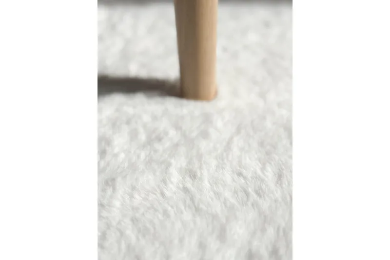 Nukkamatto Heaven Ø200 cm Pyöreä Valkoinen - Valkoinen - Kodintekstiilit & matot - Matto - Moderni matto - Nukkamatto