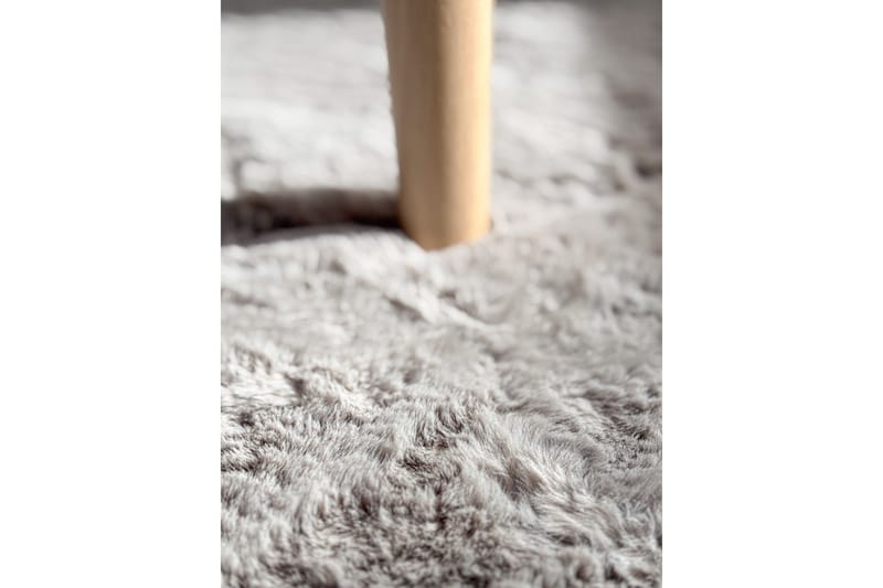 Nukkamatto Heaven Ø200 cm Pyöreä Harmaa - Harmaa - Kodintekstiilit & matot - Matto - Moderni matto - Nukkamatto