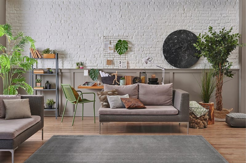 Nukkamatto Sheraton 160x230 cm Harmaa - Harmaa - Kodintekstiilit & matot - Matto - Moderni matto - Nukkamatto