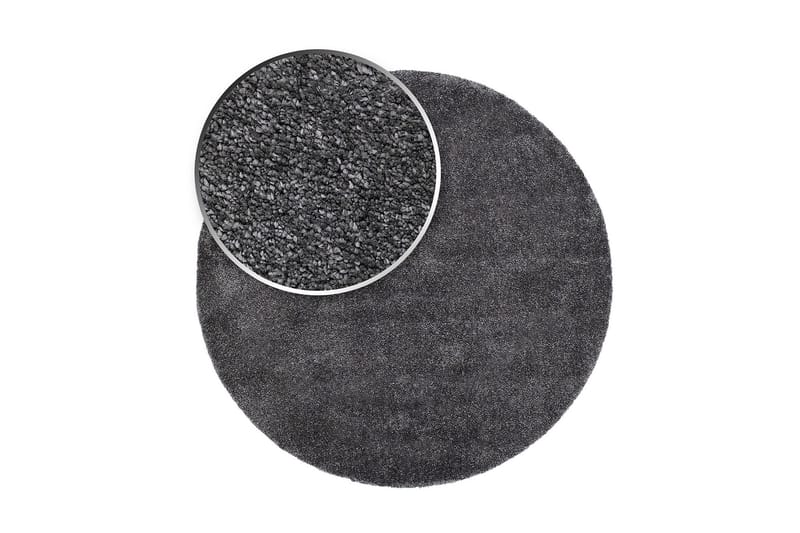 Nukkamatto Sheraton Pyöreä Ø80 cm Grafiitti - Grafiitti - Kodintekstiilit & matot - Matto - Moderni matto - Nukkamatto