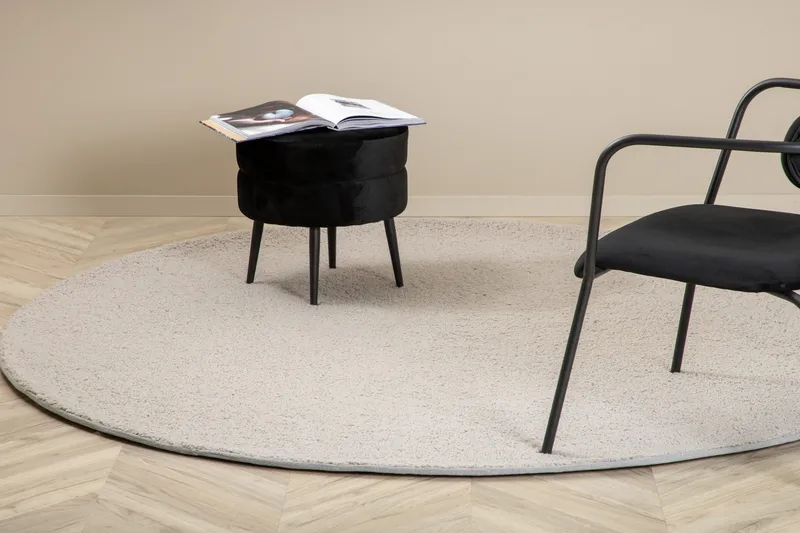 Nukkamatto Teddy Pyöreä 200 cm, Harmaa